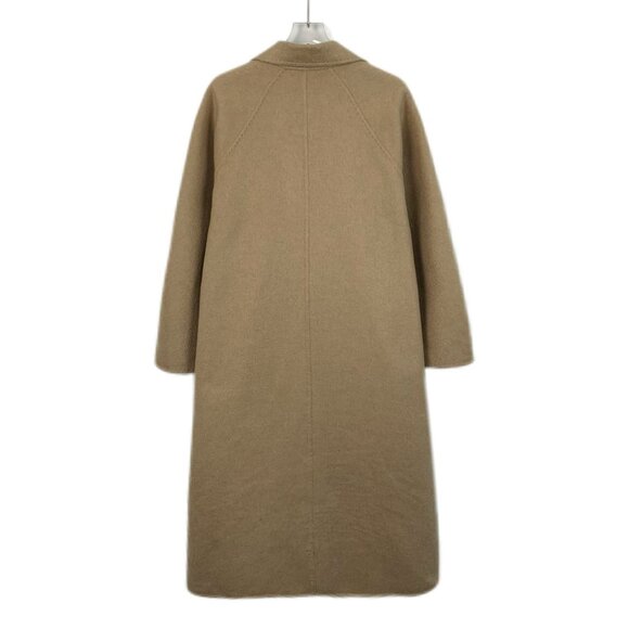 Max Mara Womens Camel Wool Blend Long Coat Made In Italy - Picture 2 of 7